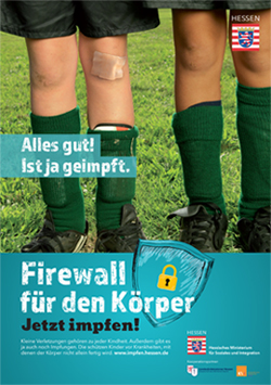 Plakat mit zwei kleinen Fußballer 